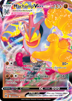 Machamp VMAX 073/189 Rare Holo VMAX card from Astral Radiance
