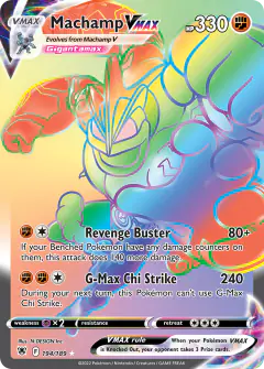 Machamp VMAX 194/189 Rare Rainbow card from Astral Radiance