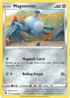 Magnemite 105/189 Common card from Astral Radiance