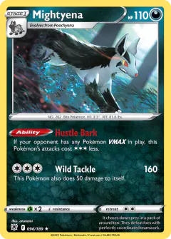 Mightyena 096/189 Rare card from Astral Radiance