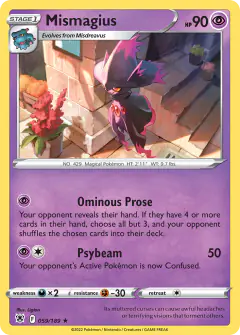 Mismagius 059/189 Rare card from Astral Radiance