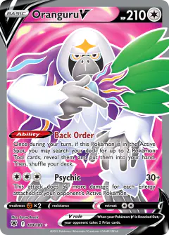 Oranguru V 179/189 Rare Ultra card from Astral Radiance