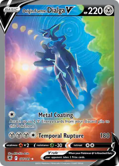 Origin Forme Dialga V 177/189 Rare Ultra card from Astral Radiance