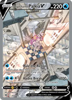 Origin Forme Palkia V 167/189 Rare Ultra card from Astral Radiance