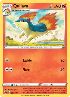 Quilava 024/189 Uncommon card from Astral Radiance