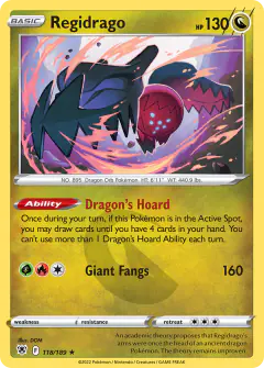Regidrago 118/189 Rare card from Astral Radiance