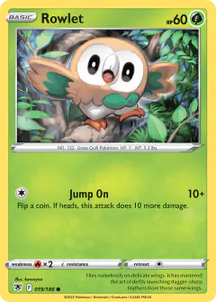 Rowlet 019/189 Common card from Astral Radiance