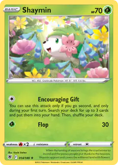 Shaymin 014/189 Rare card from Astral Radiance