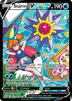 Starmie V TG13/TG30 Rare Holo V card from Astral Radiance