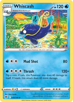 Whiscash 036/189 Uncommon card from Astral Radiance
