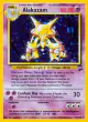Alakazam 1/130 Rare Holo card from Base Set 2
