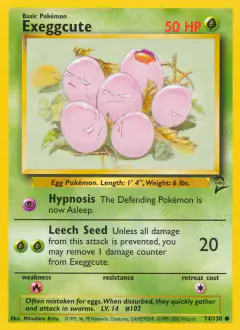 Exeggcute 74/130 Common card from Base Set 2