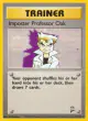 Imposter Professor Oak 102/130 Rare card from Base Set 2