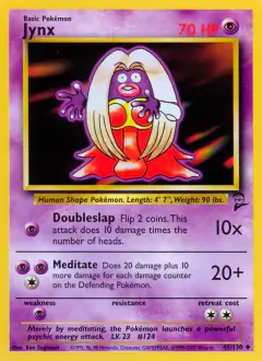 Jynx 45/130 Uncommon card from Base Set 2
