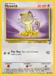 Meowth 80/130 Common card from Base Set 2