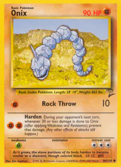 Onix 84/130 Common card from Base Set 2