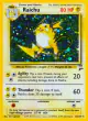 Raichu 16/130 Rare Holo card from Base Set 2