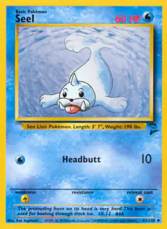 Seel 61/130 Uncommon card from Base Set 2