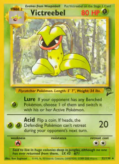 Victreebel 32/130 Rare card from Base Set 2