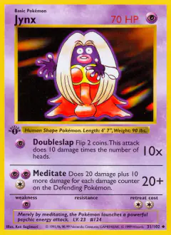 Jynx 31/102 Uncommon card from Base Set