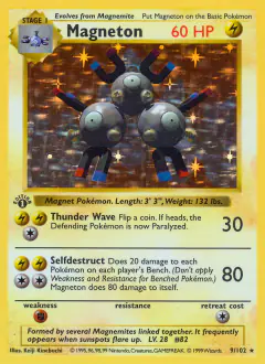 Magneton 9/102 Rare Holo card from Base Set