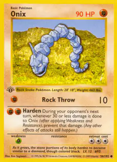 Onix 56/102 Common card from Base Set