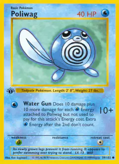 Poliwag 59/102 Common card from Base Set