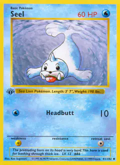 Seel 41/102 Uncommon card from Base Set