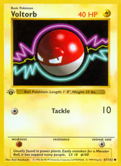 Voltorb 67/102 Common card from Base Set