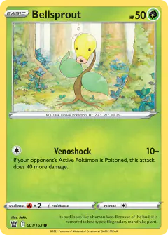 Bellsprout 001/163 Common card from Battle Styles