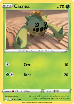 Cacnea 004/163 Common card from Battle Styles