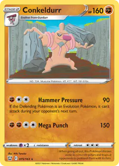 Conkeldurr 075/163 Rare card from Battle Styles