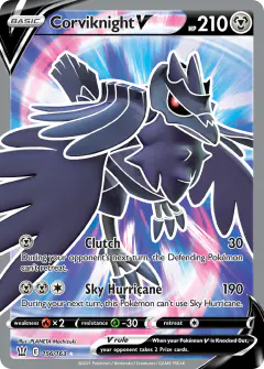 Corviknight V 156/163 Rare Ultra card from Battle Styles