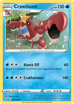Crawdaunt 039/163 Uncommon card from Battle Styles