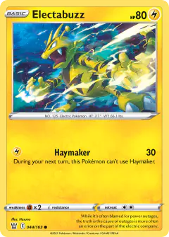 Electabuzz 044/163 Common card from Battle Styles