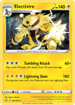 Electivire 045/163 Rare card from Battle Styles