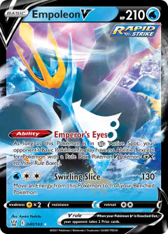 Empoleon V 040/163 Rare Holo V card from Battle Styles