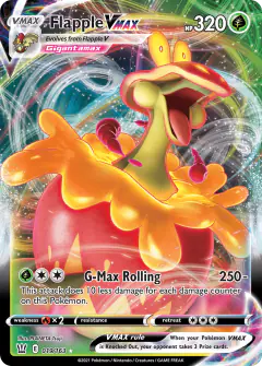 Flapple VMAX 019/163 Rare Holo VMAX card from Battle Styles
