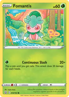Fomantis 014/163 Common card from Battle Styles