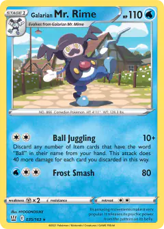 Galarian Mr. Rime 035/163 Rare card from Battle Styles
