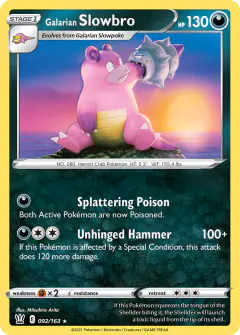 Galarian Slowbro 092/163 Rare card from Battle Styles