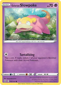 Galarian Slowpoke 054/163 Common card from Battle Styles