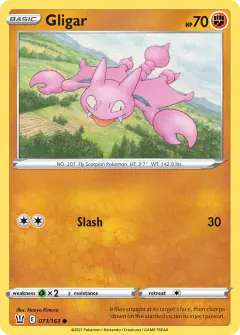 Gligar 071/163 Common card from Battle Styles