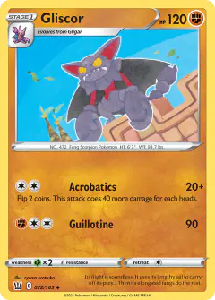 Gliscor 072/163 Uncommon card from Battle Styles