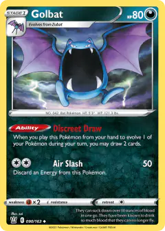 Golbat 090/163 Uncommon card from Battle Styles