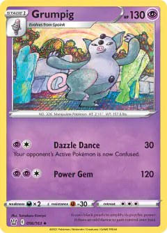Grumpig 056/163 Uncommon card from Battle Styles