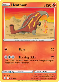 Heatmor 026/163 Uncommon card from Battle Styles