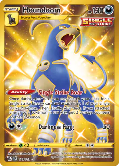 Houndoom 179/163 Rare Secret card from Battle Styles