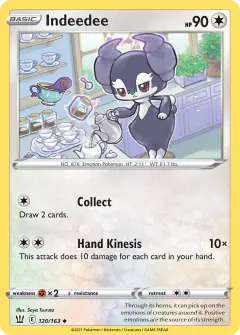 Indeedee 120/163 Uncommon card from Battle Styles