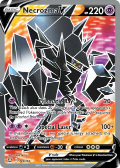 Necrozma V 149/163 Rare Ultra card from Battle Styles